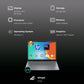 HP OmniBook 7 Intel Core Ultra 5 Laptop (16GB, 512GB SSD, Windows 11, 14 inch 2K OLED Display, MS Office 2024, Meteor Silver, 1.41 KG)