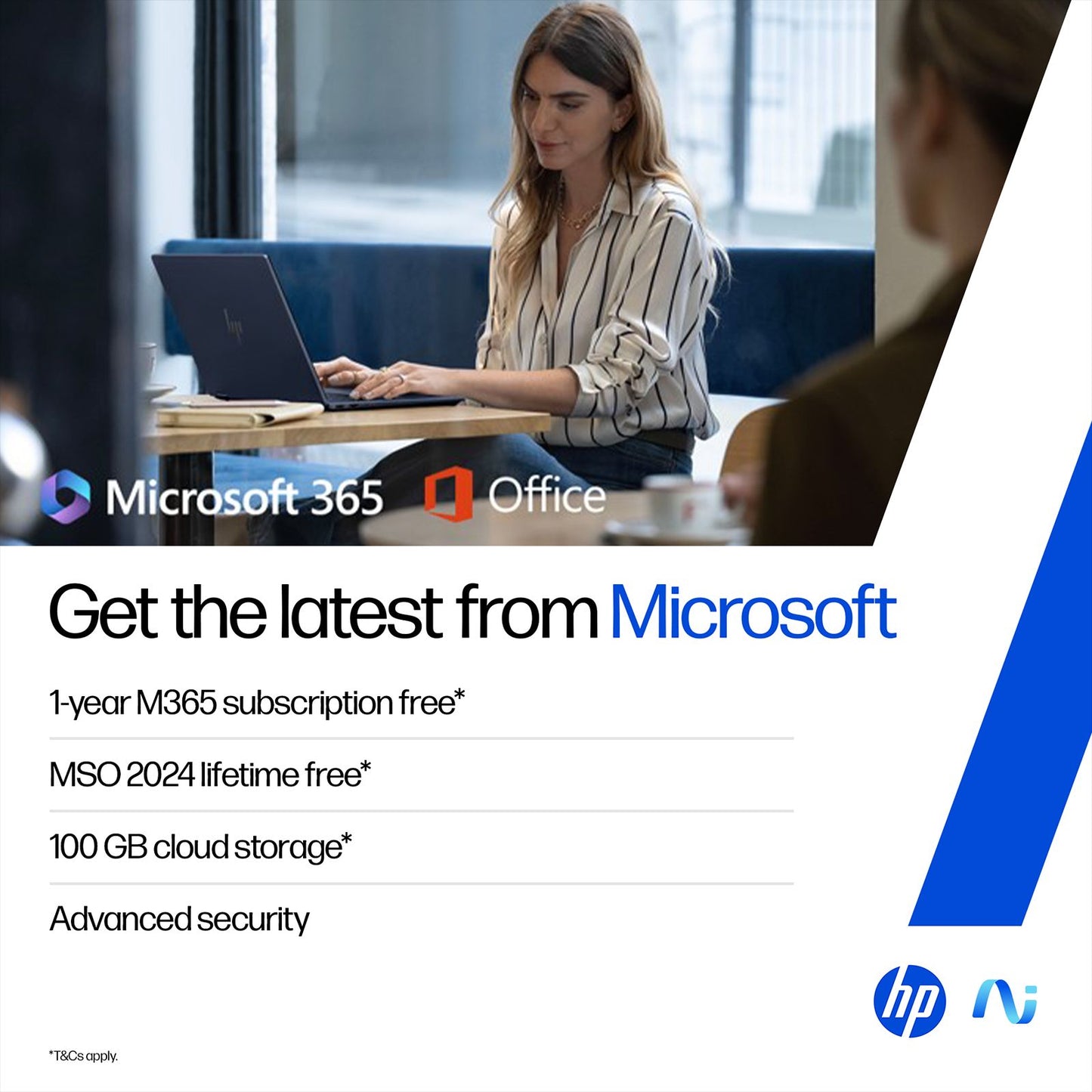 HP OmniBook 7 Intel Core Ultra 5 Laptop (16GB, 512GB SSD, Windows 11, 14 inch 2K OLED Display, MS Office 2024, Meteor Silver, 1.41 KG)