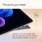 Microsoft Surface Pro Qualcomm Snapdragon X Plus Touchscreen 2-in-1 Laptop (16GB, 256GB SSD, Windows 11 Home, 12 inch PixelSense LCD Display, Platinum, 0.68 KG)