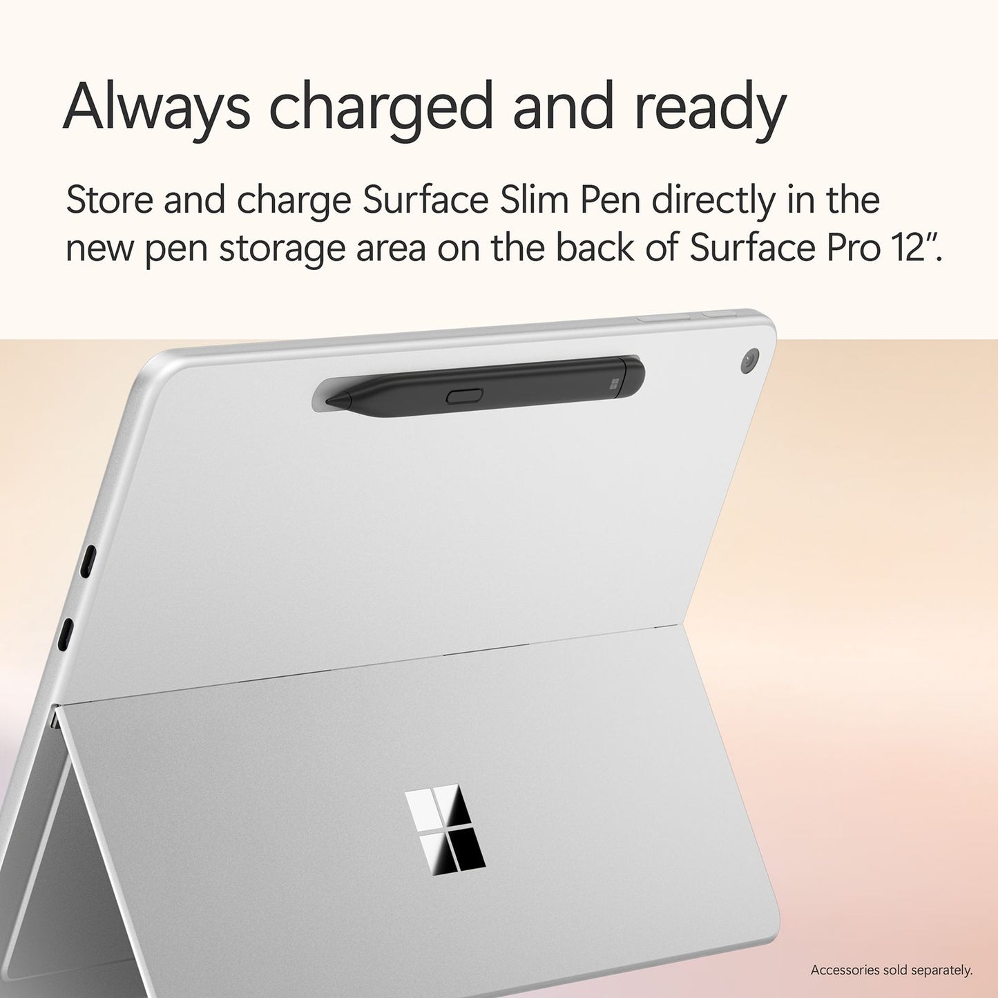 Microsoft Surface Pro Qualcomm Snapdragon X Plus Touchscreen 2-in-1 Laptop (16GB, 256GB SSD, Windows 11 Home, 12 inch PixelSense LCD Display, Platinum, 0.68 KG)