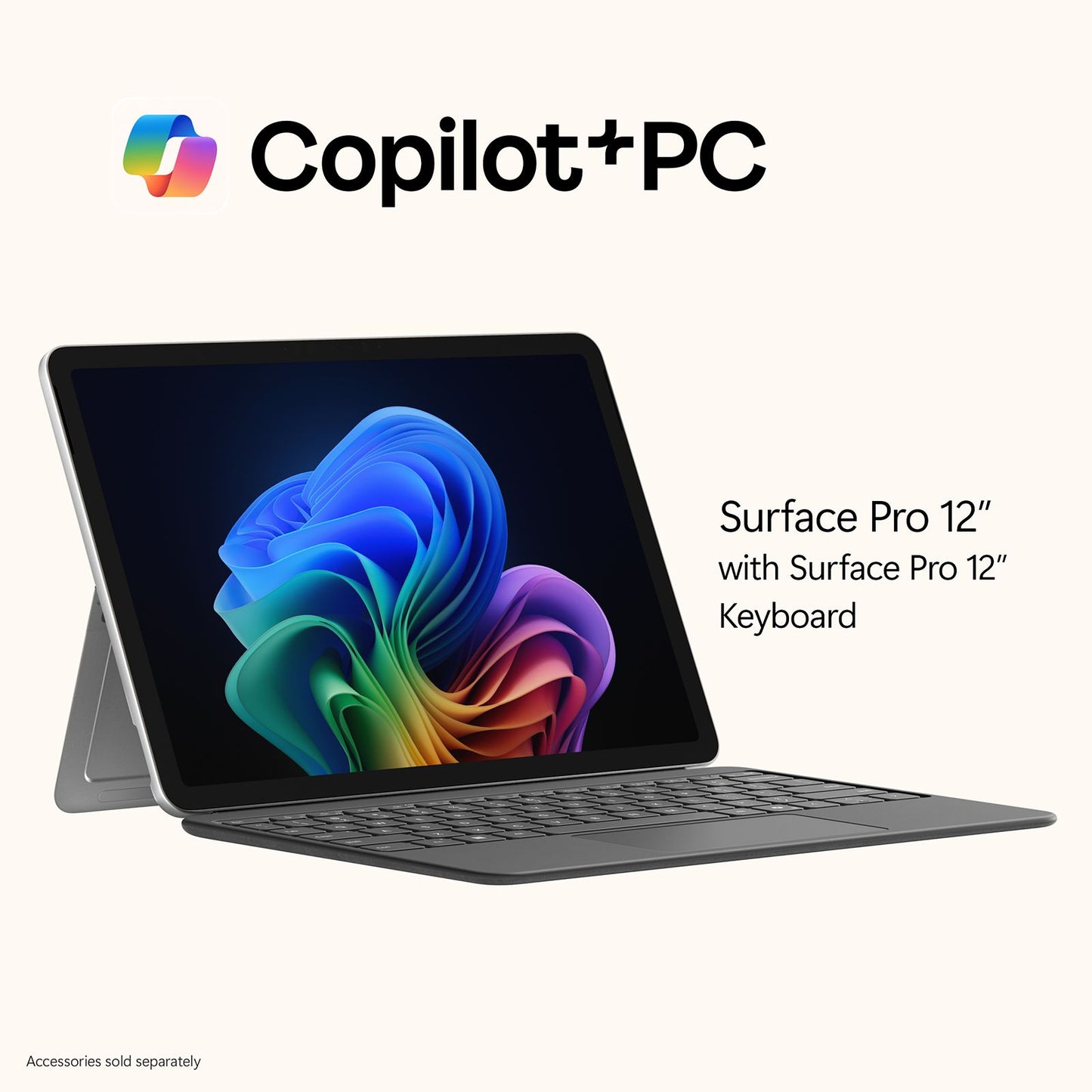 Microsoft Surface Pro Qualcomm Snapdragon X Plus Touchscreen 2-in-1 Laptop (16GB, 256GB SSD, Windows 11 Home, 12 inch PixelSense LCD Display, Platinum, 0.68 KG)