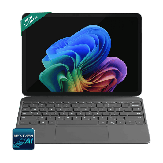 Microsoft Surface Pro Qualcomm Snapdragon X Plus Touchscreen 2-in-1 Laptop (16GB, 512GB SSD, Windows 11 Home, 12 inch PixelSense LCD Display, Platinum, 0.68 KG)