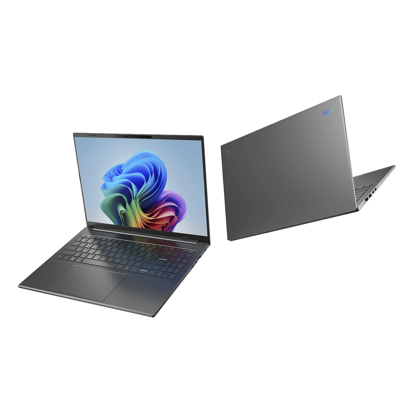 acer A16-11M Qualcomm Snapdragon X Laptop (16GB, 512GB SSD, Windows 11, 16 inch WUXGA Display, MS Office, Steel Grey, 1.7 KG)