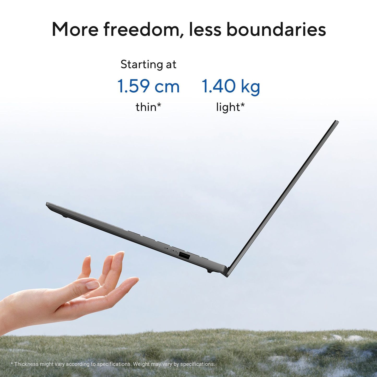 ASUS Vivobook S14 S3407VA-LY080WS Intel Core 5 13th Gen Thin & Light Laptop (16GB, 512GB SSD, Windows 11 Home, 14 inch WUXGA IPS Display, MS Office Home 2024, Matte Gray, 1.4 KG)