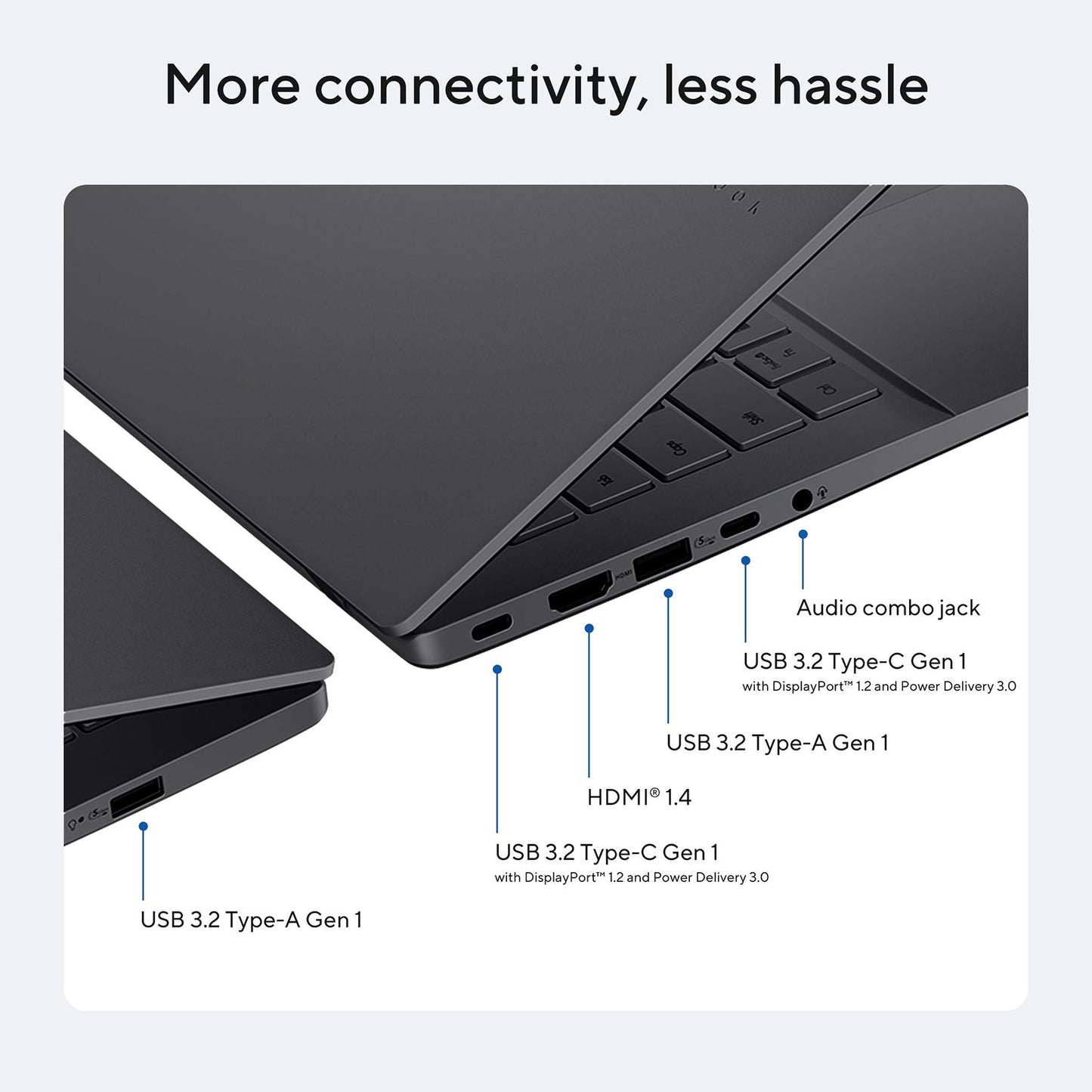 ASUS Vivobook S14 S3407VA-LY080WS Intel Core 5 13th Gen Thin & Light Laptop (16GB, 512GB SSD, Windows 11 Home, 14 inch WUXGA IPS Display, MS Office Home 2024, Matte Gray, 1.4 KG)