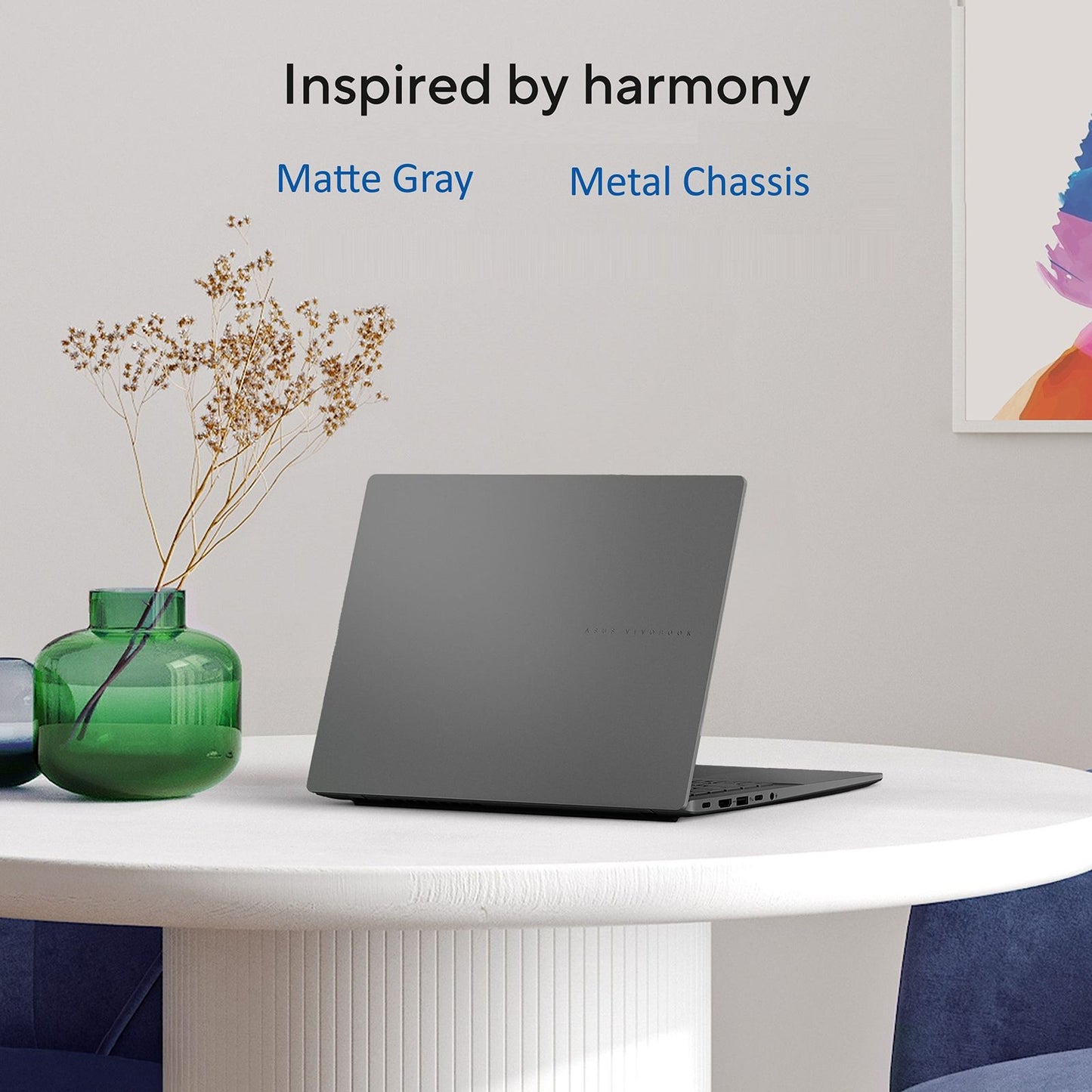 ASUS Vivobook S14 S3407VA-LY080WS Intel Core 5 13th Gen Thin & Light Laptop (16GB, 512GB SSD, Windows 11 Home, 14 inch WUXGA IPS Display, MS Office Home 2024, Matte Gray, 1.4 KG)