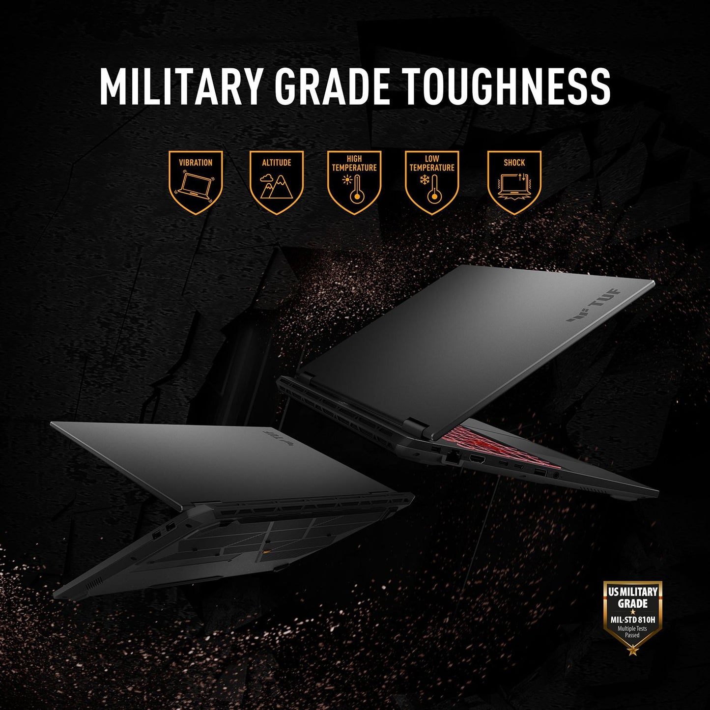 ASUS TUF A16 FA608PP-QT014WS AMD Ryzen 9 Gaming Laptop (16GB, 1TB SSD, Windows 11 Home, 8GB Graphics, 16 inch, 165 Hz, 2.5K WQXGA Display, NVIDIA GeForce RTX 5070, MS Office 365 Basic, Jaeger Gray, 2.20 KG)