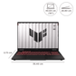 ASUS TUF A16 FA608PP-QT014WS AMD Ryzen 9 Gaming Laptop (16GB, 1TB SSD, Windows 11 Home, 8GB Graphics, 16 inch, 165 Hz, 2.5K WQXGA Display, NVIDIA GeForce RTX 5070, MS Office 365 Basic, Jaeger Gray, 2.20 KG)