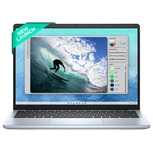 Dell DC 14250 Intel Core 5 Laptop (16GB, 512GB SSD, Windows 11, 14 inch Full HD Plus Display, MS Office 2024, Ice Blue, 1.53 KG)