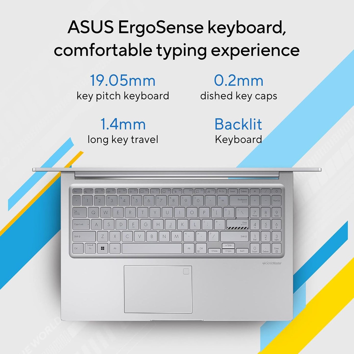 ASUS Vivobook 15 X1504VAP-BQ224WS Intel Core 5 120U Thin & Light Laptop (16GB RAM, 512GB SSD ROM, Windows 11 Home, 15.6 inch Full HD IPS Display, MS Office Home 2024, Cool Silver, 1.50 KG)