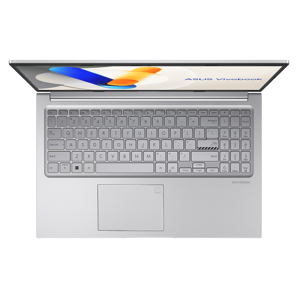 ASUS Vivobook 15 X1504VAP-BQ224WS Intel Core 5 120U Thin & Light Laptop (16GB RAM, 512GB SSD ROM, Windows 11 Home, 15.6 inch Full HD IPS Display, MS Office Home 2024, Cool Silver, 1.50 KG)