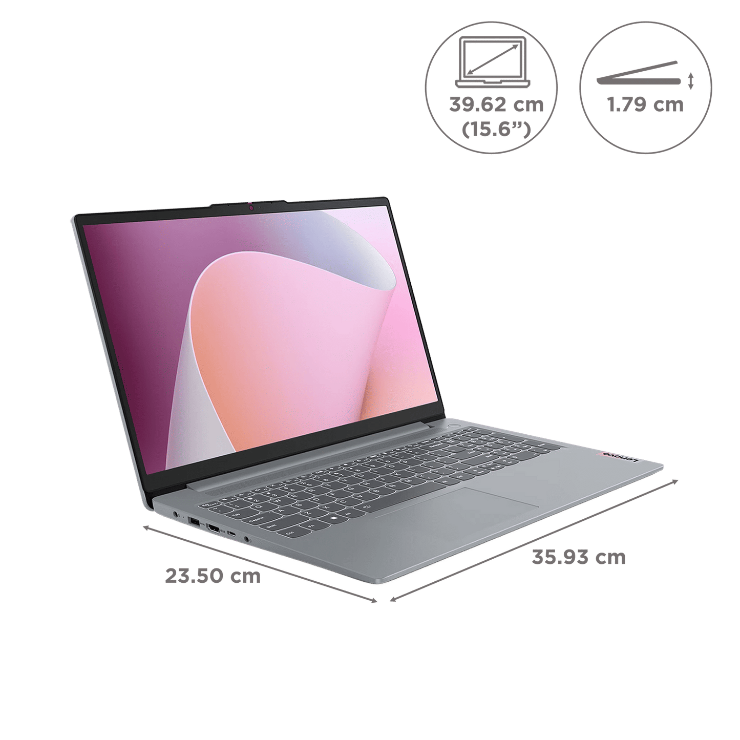 Lenovo IdeaPad Slim 3 15AMN8 AMD Ryzen 5 7520U Thin & Light Laptop (16GB, 512GB SSD, Windows 11 Home, 15.6 inch Full HD IPS Display, MS Office Home 2024, 1.62 KG)