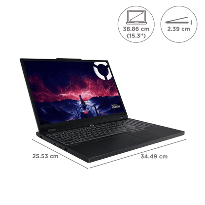 Lenovo Legion 5 15AHP10 AMD Ryzen 7 Gaming Laptop (16GB, 1TB SSD, Windows 11 Home, 8GB Graphics, 15.3 Inch 165 Hz WUXGA IPS Display, NVIDIA GeForce RTX 5050, MS Office Home 2024, Eclipse Black, 2.1 KG)