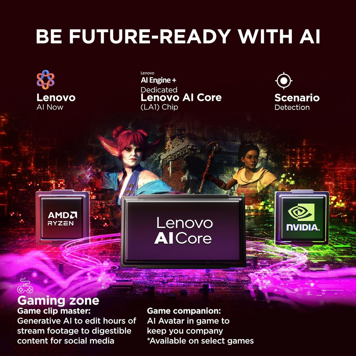 Lenovo Legion 5 15AHP10 AMD Ryzen 7 Gaming Laptop (16GB, 1TB SSD, Windows 11 Home, 8GB Graphics, 15.3 Inch 165 Hz WUXGA IPS Display, NVIDIA GeForce RTX 5060, MS Office Home 2024, Eclipse Black, 2.1 KG)