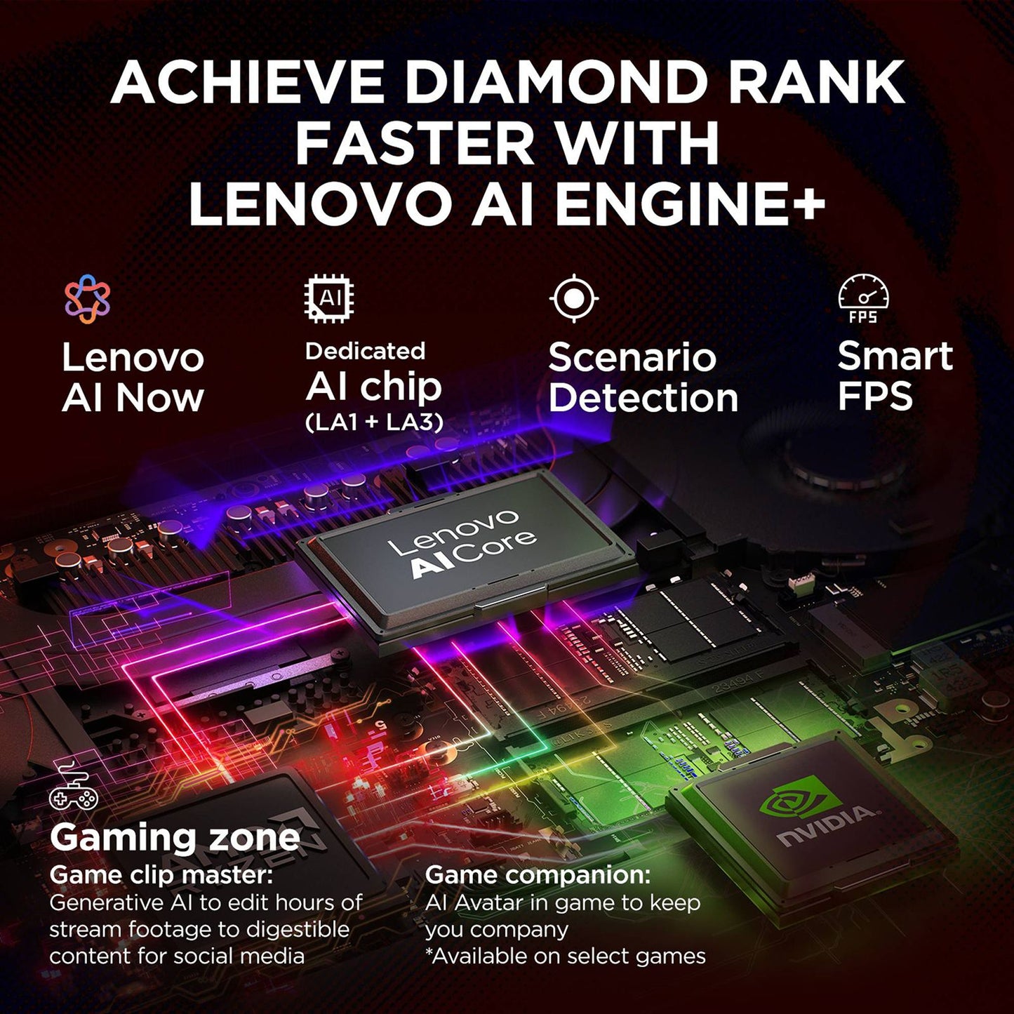 Lenovo Legion Pro 5 16AFR10 AMD Ryzen 9 Gaming Laptop (32GB, 1TB SSD, Windows 11 Home, 8GB Graphics, 16 Inch 165 Hz WQXGA OLED Display, NVIDIA GeForce RTX 5060, MS Office Home 2024, Eclipse Black, 2.3 KG)