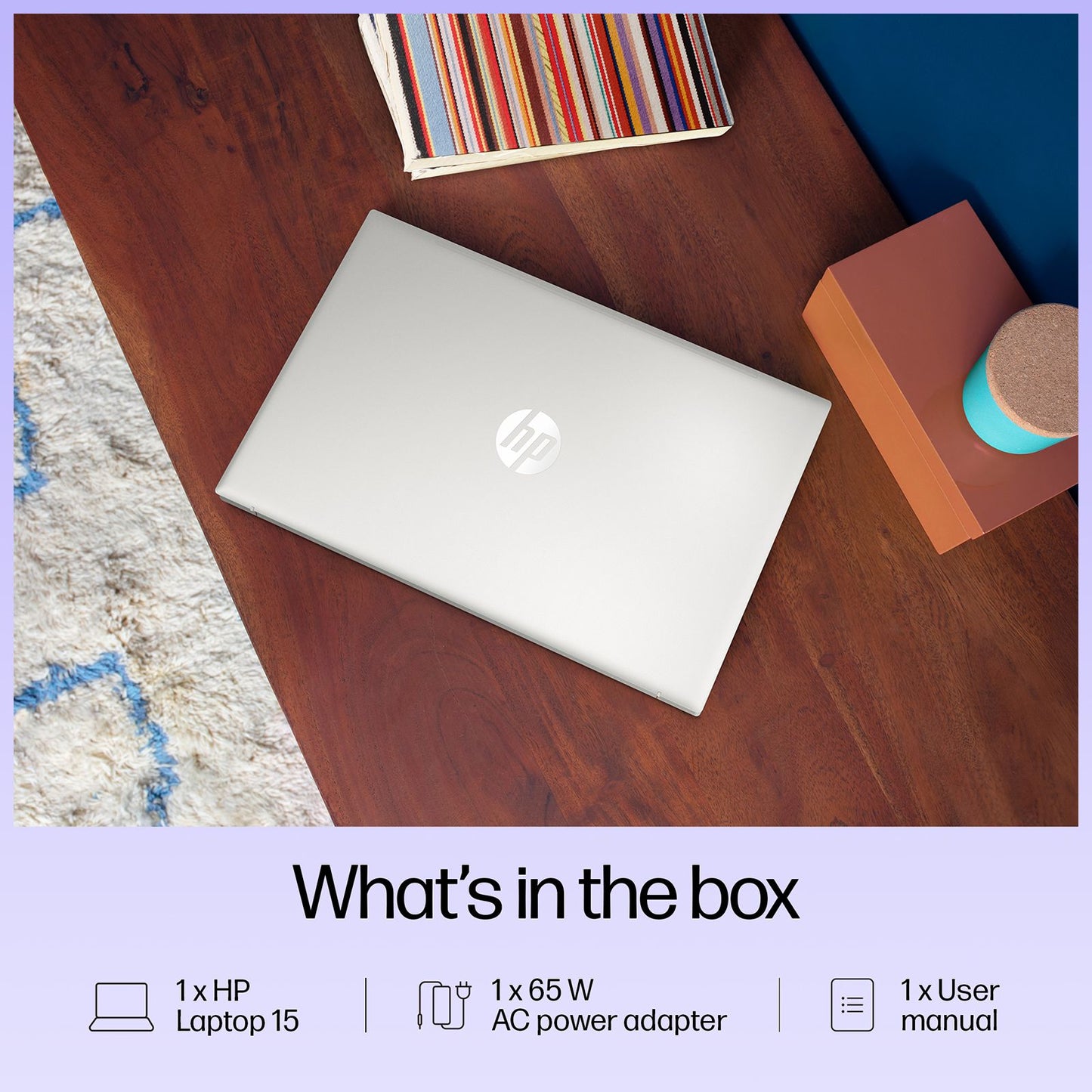 HP 15-fd1299TU Intel Core 3 100U Laptop (8GB, 512GB SSD, Windows 11 Home, 15.6 inch Full HD IPS Display, MS Office 2024, Natural Silver, 1.65 KG)