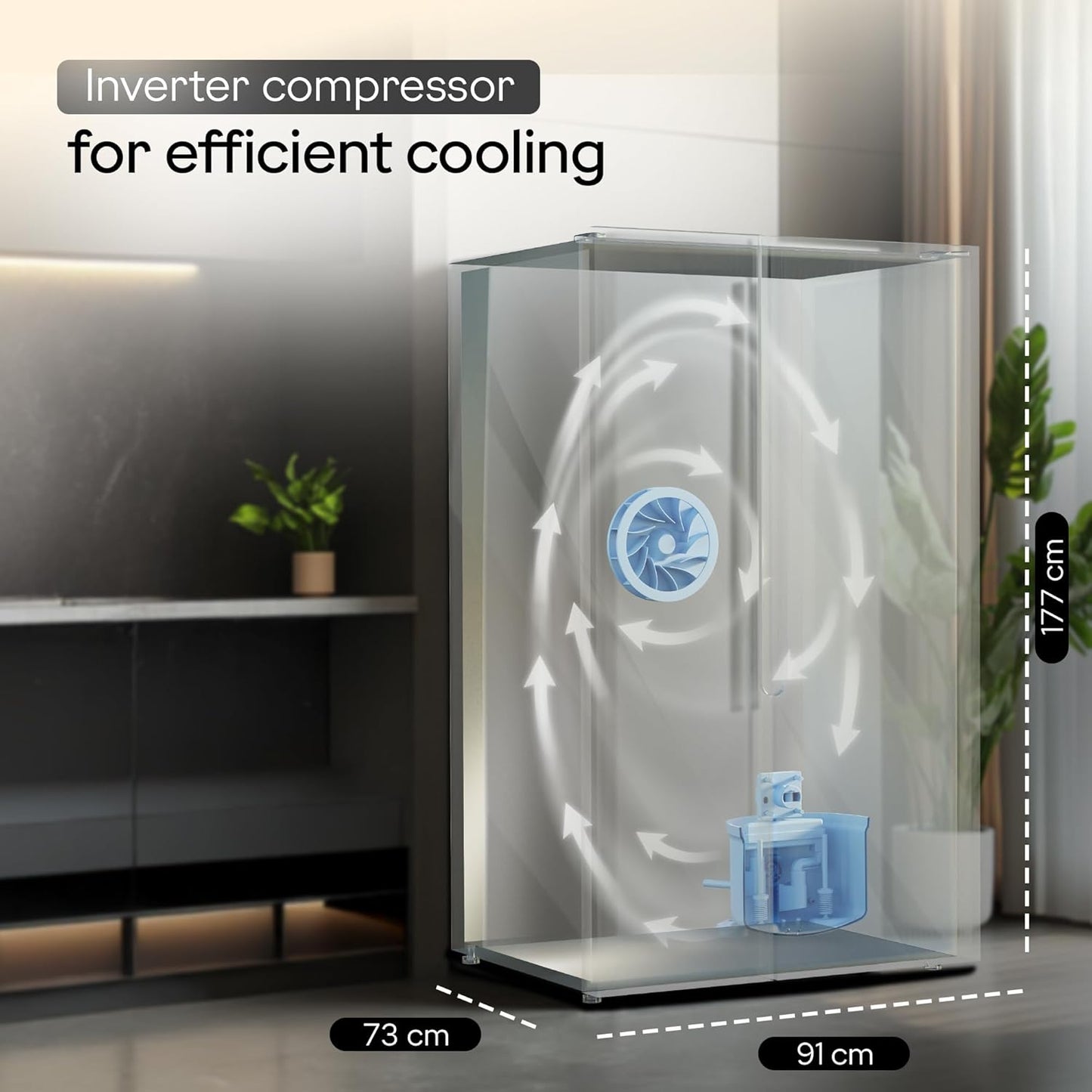 Godrej RS EONVELVET 646C 600L 3 Star Inverter Side-by-Side Refrigerator | Smart Convertible Zones | Digital Touch Panel | Frost Free | Opera Rose (2025 Model)