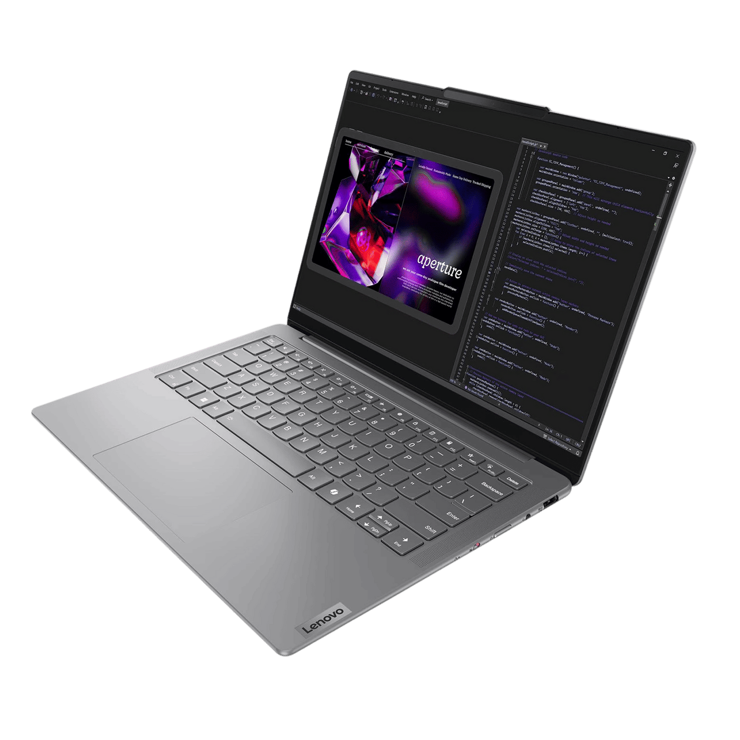 Lenovo Yoga Slim 7 14IMH9 Intel Core Ultra 5 125H Laptop (16GB, 1TB SSD, Windows 11 Home, 14 inch WUXGA OLED Display, MS Office Home 2024, Luna Grey, 1.39 KG)