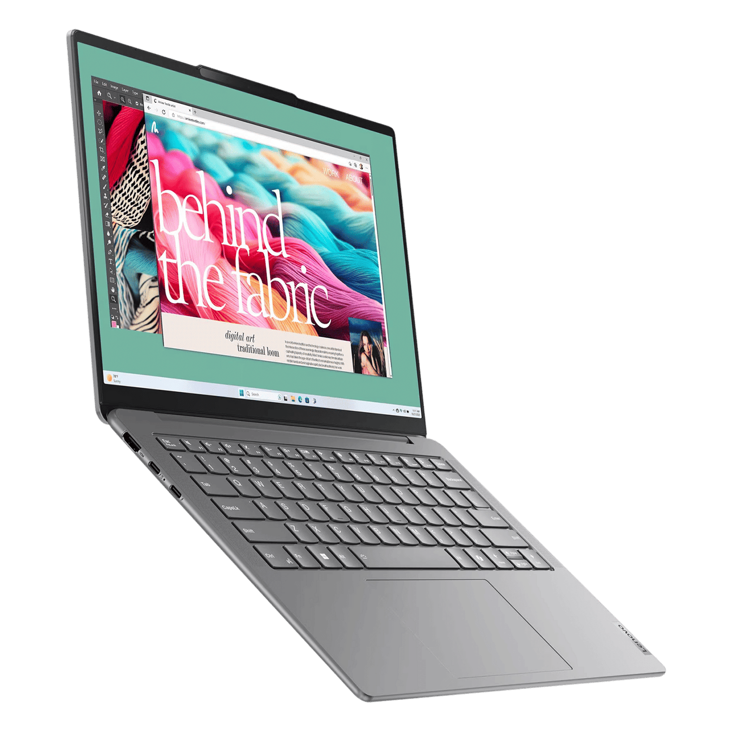 Lenovo Yoga Slim 7 14IMH9 Intel Core Ultra 5 125H Laptop (16GB, 1TB SSD, Windows 11 Home, 14 inch WUXGA OLED Display, MS Office Home 2024, Luna Grey, 1.39 KG)