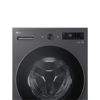 LG  FX62515B9E 15Kg  AI Front Load Washer (Inverter Direct Drive, Turbo Wash 360°, Steam+, Wi-Fi Enabled, Essence Graphite
