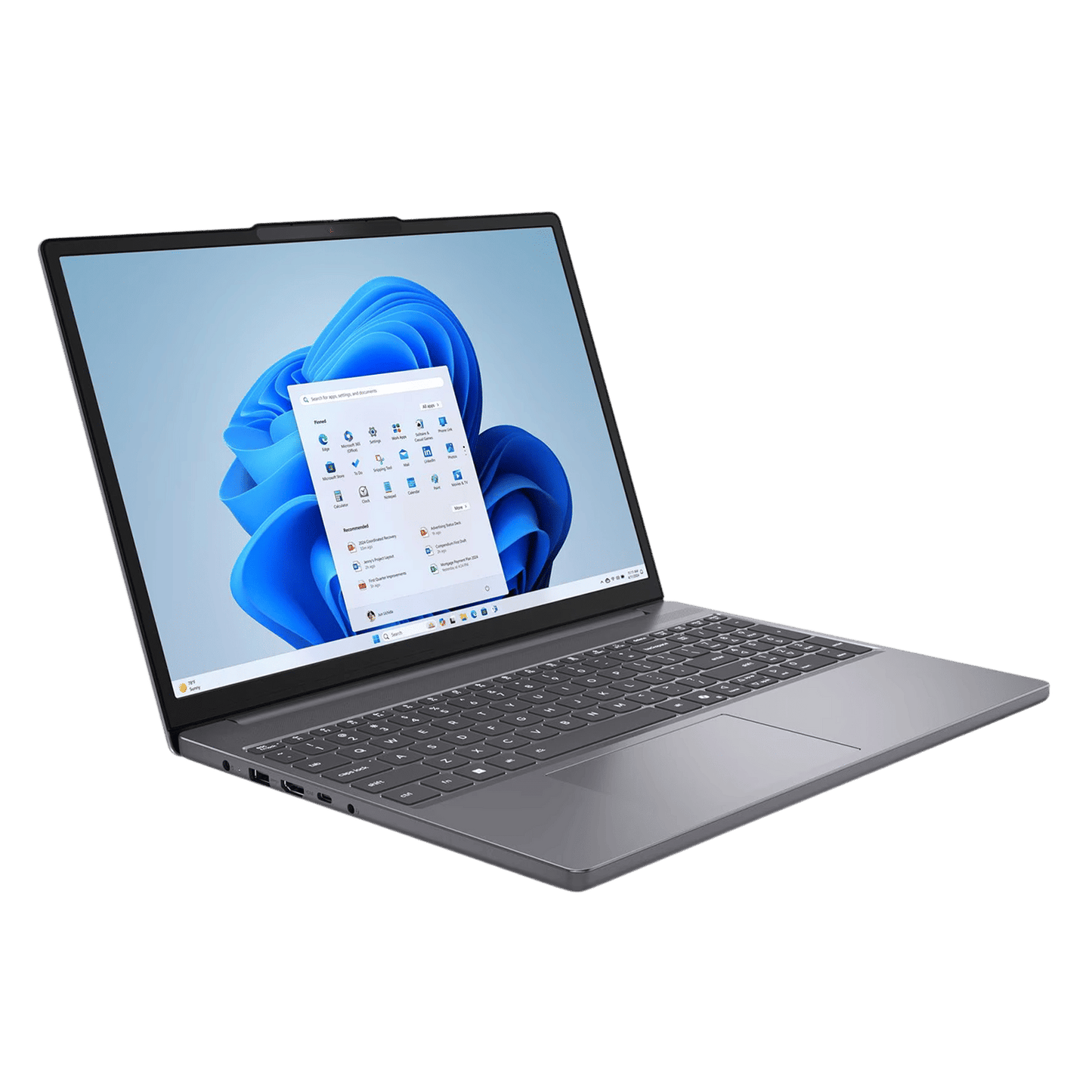 Lenovo IdeaPad Slim 3 15IRH10 Intel Core i5 13th Gen Laptop (16GB, 512GB SSD, Windows 11 Home, 15.3 inch WUXGA IPS Display, MS Office Home 2024, Luna Grey, 1.59 KG)