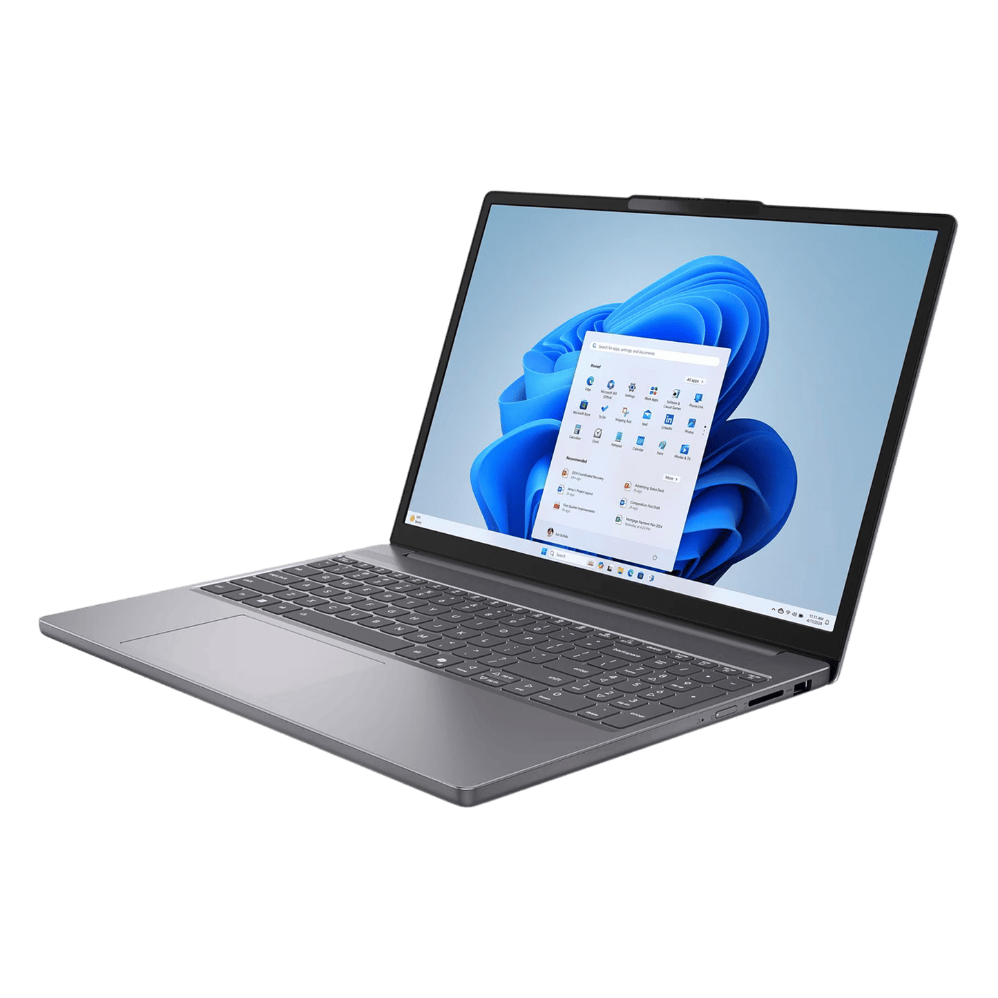 Lenovo IdeaPad Slim 3 15IRH10 Intel Core i5 13th Gen Laptop (16GB, 512GB SSD, Windows 11 Home, 15.3 inch WUXGA IPS Display, MS Office Home 2024, Luna Grey, 1.59 KG)
