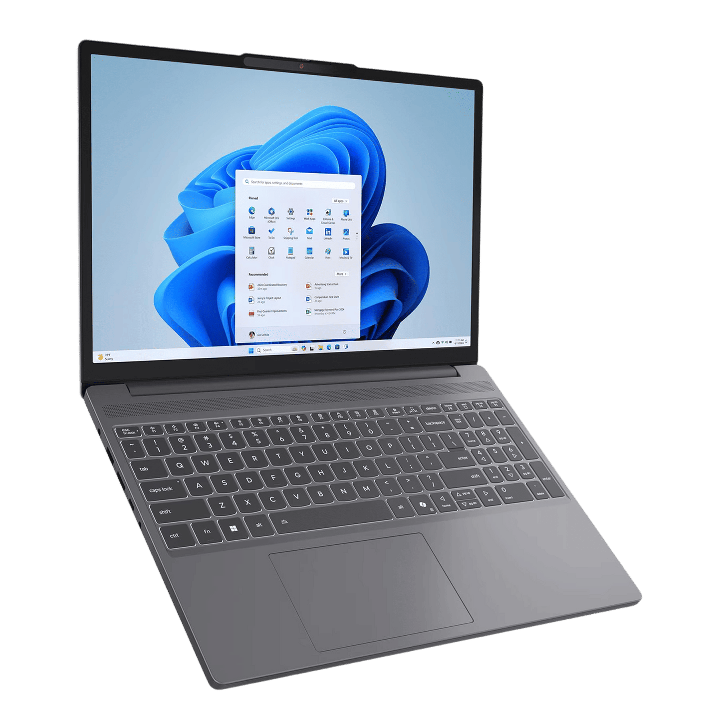 Lenovo IdeaPad Slim 3 15IRH10 Intel Core i5 13th Gen Laptop (16GB, 512GB SSD, Windows 11 Home, 15.3 inch WUXGA IPS Display, MS Office Home 2024, Luna Grey, 1.59 KG)