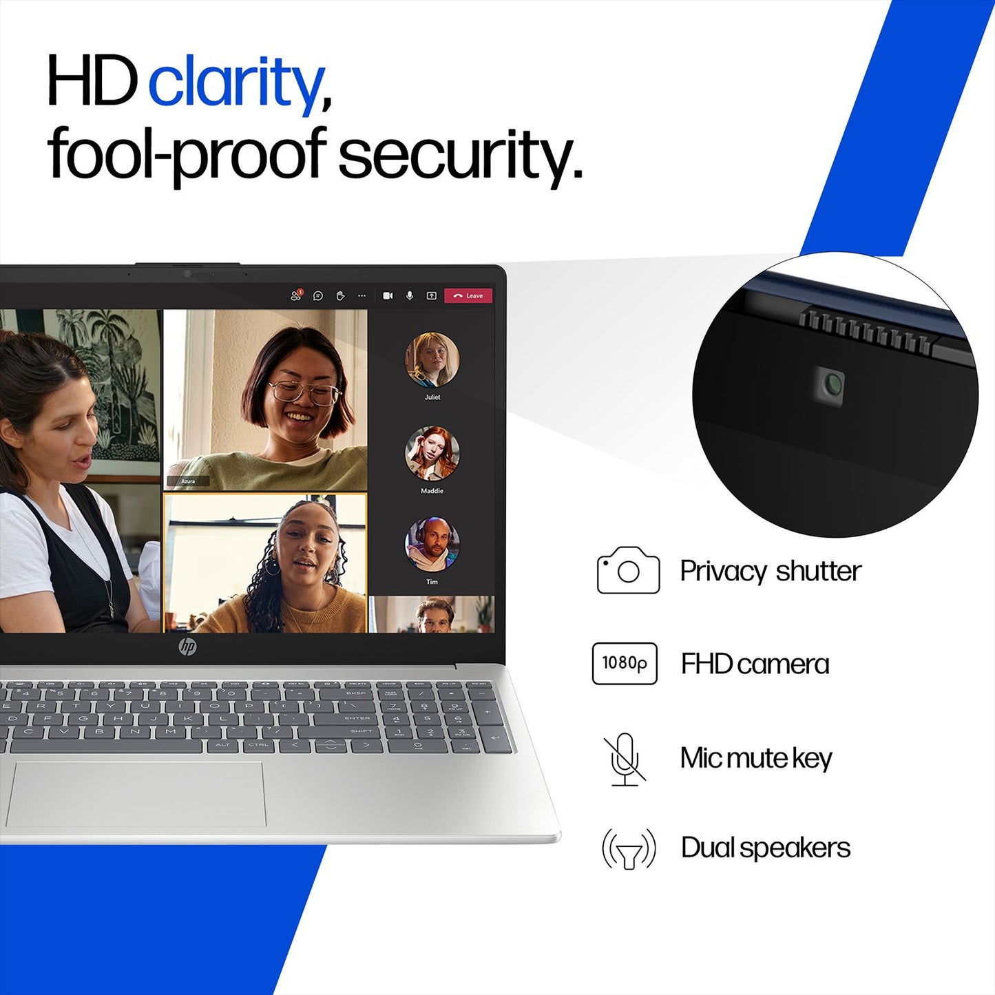 HP 15-fd0886TU Intel Core 3 100U Laptop (24GB RAM, 512GB SSD ROM, Windows 11 Home, 15.6 inch Full HD Display, Natural Silver, 1.59 KG)