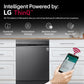 LG DFB424FM 14 Place Setting Dishwasher | TrueSteam, QuadWash, EasyRack Plus, Wi-Fi Enabled, Matte Black, Inverter Direct Drive Motor | Freestanding Dishwasher for Indian Kitchens
