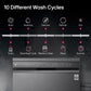 LG DFB424FM 14 Place Setting Dishwasher | TrueSteam, QuadWash, EasyRack Plus, Wi-Fi Enabled, Matte Black, Inverter Direct Drive Motor | Freestanding Dishwasher for Indian Kitchens
