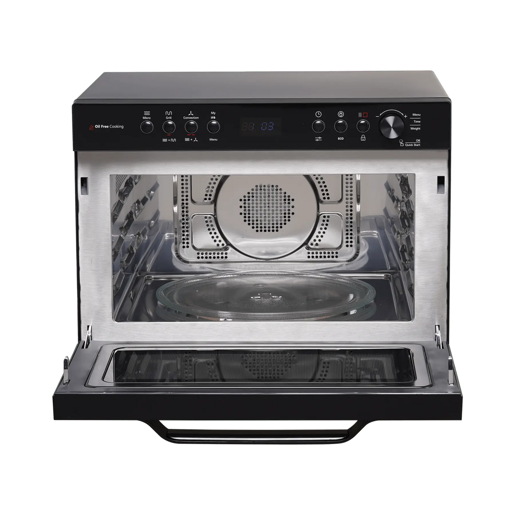 IFB 34BC2 34 Litre Convection Microwave Oven with 151 Auto Cook Menus, Oil-Free Cooking & Rotisserie (Black)