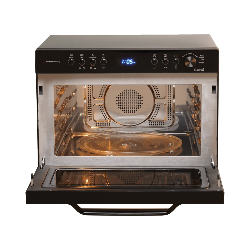 IFB 34BC2 34 Litre Convection Microwave Oven with 151 Auto Cook Menus, Oil-Free Cooking & Rotisserie (Black)