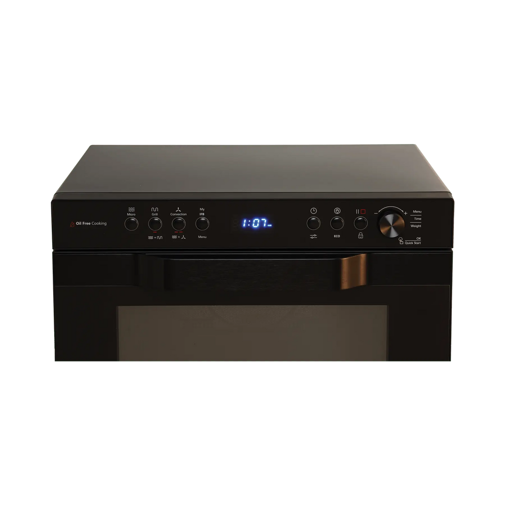IFB 34BC2 34 Litre Convection Microwave Oven with 151 Auto Cook Menus, Oil-Free Cooking & Rotisserie (Black)