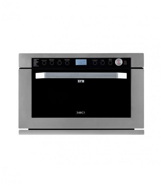 IFB 34BIC1 34 L Built-In Convection Microwave Oven with Auto Cook, Combi-Tec, Grill & Child Lock (Metallic Silver)