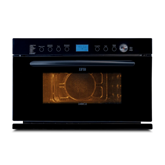 IFB 34BIC2 34 L Built-in Convection Microwave Oven | Auto Cook Menus, Multi-Stage Cooking, Auto Defrost & Reheat | Oil-Free Healthy Cooking | Black | 1 Year Product Warranty + 3 Years on Magnetron & Cavity