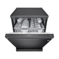 LG DFB424FM 14 Place Setting Dishwasher | TrueSteam, QuadWash, EasyRack Plus, Wi-Fi Enabled, Matte Black, Inverter Direct Drive Motor | Freestanding Dishwasher for Indian Kitchens