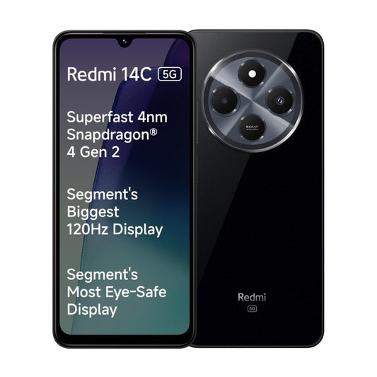 Redmi 14C 5G 64 GB, 4 GB RAM, Black, Mobile Phone
