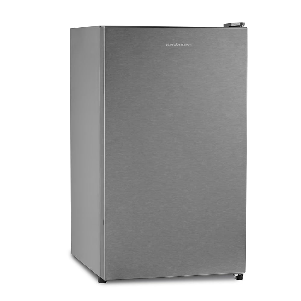 Kelvinator KRC-F100RBPSGS 95L 2 Star Direct Cool Single Door Refrigerator | Inox Grey | Compact Design | Energy Efficient