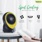 Symphony Buddy Mini Portable Tabletop Air Cooler for Home and Office with Whisper Quiet Operation and Touch Control (Yellow)