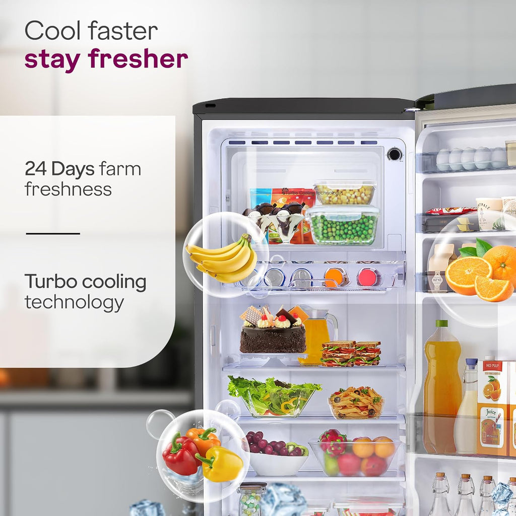 Godrej RD EMARVEL 290C THI FS ST 268L 3 Star Direct Cool Single Door Refrigerator (Inverter Compressor, Turbo Cooling, Farm Fresh Crisper)