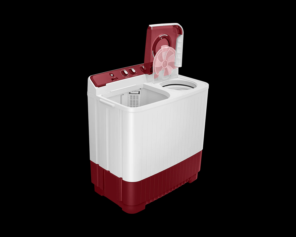 Samsung WT11A4600RR 11.5 Kg 5 Star Semi Automatic Top Load Washing Machine | Hexa Storm Pulsator | Magic Mixer | Air Turbo Drying | Rust-Proof Body | Red | Made in India