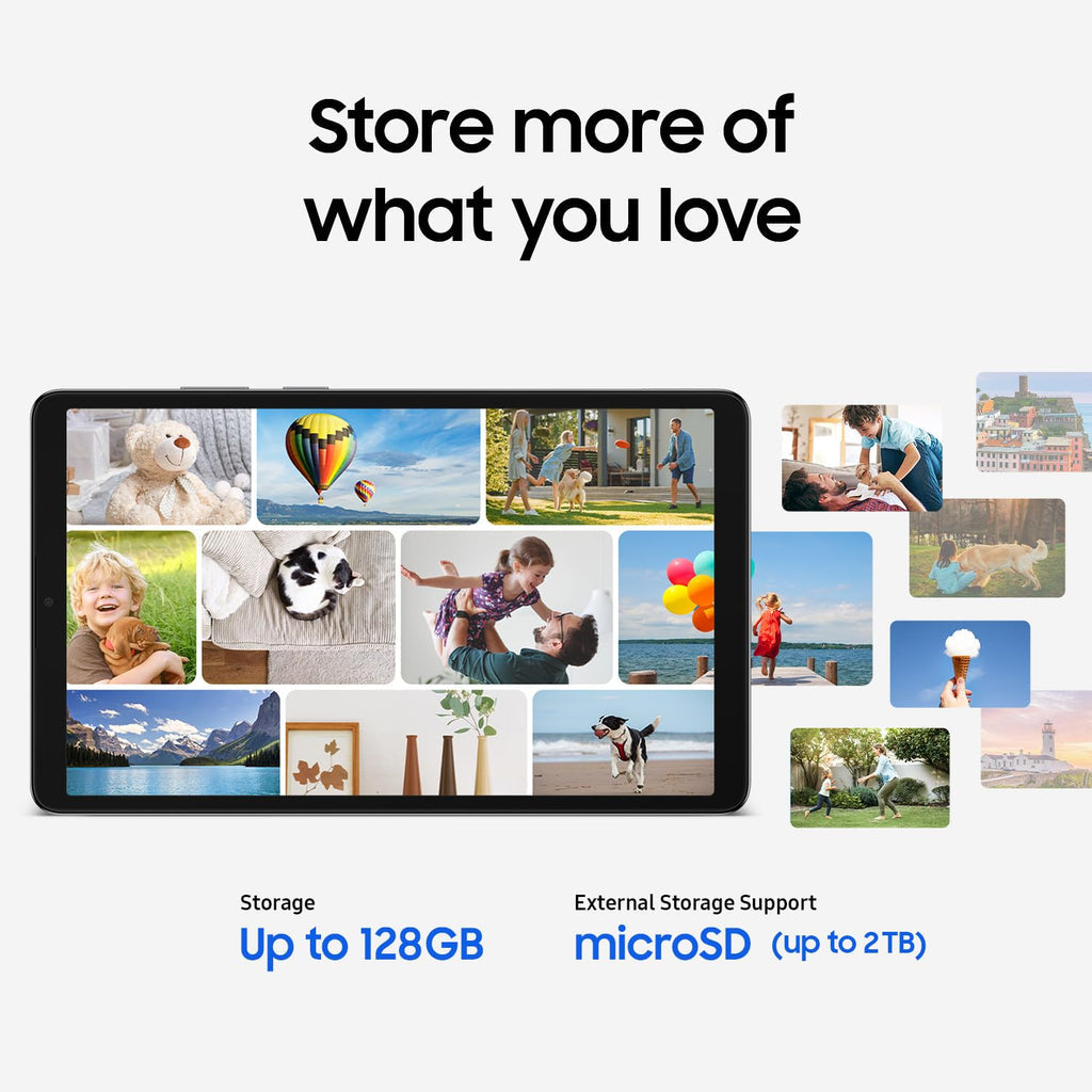 Samsung Galaxy Tab A11, 22.05 cm (8.7 inch) TFT LCD Display, 8 GB RAM, 128 GB Storage, Wi-Fi + Lte Tablet, Silver