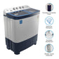 Voltas Beko WTT85DBLG 8.5 Kg Semi Automatic Washing Machine (5 Star, Double Waterfall, Soft Close Glass Lid, IPX4 Panel, Sky Blue)