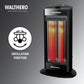 Havells Walthero Carbon Black 1000W Tower Room Heater | Dual Heat Settings | Tip-Over Safety | Oscillation | Rust-Free Reflector | Made in India