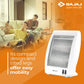 Bajaj RHX-2 800-Watt Room Heater with Dual Heat Settings, Tip-Over Protection & ISI Certification – White | Noiseless Convection Heating | 2-Year Warranty