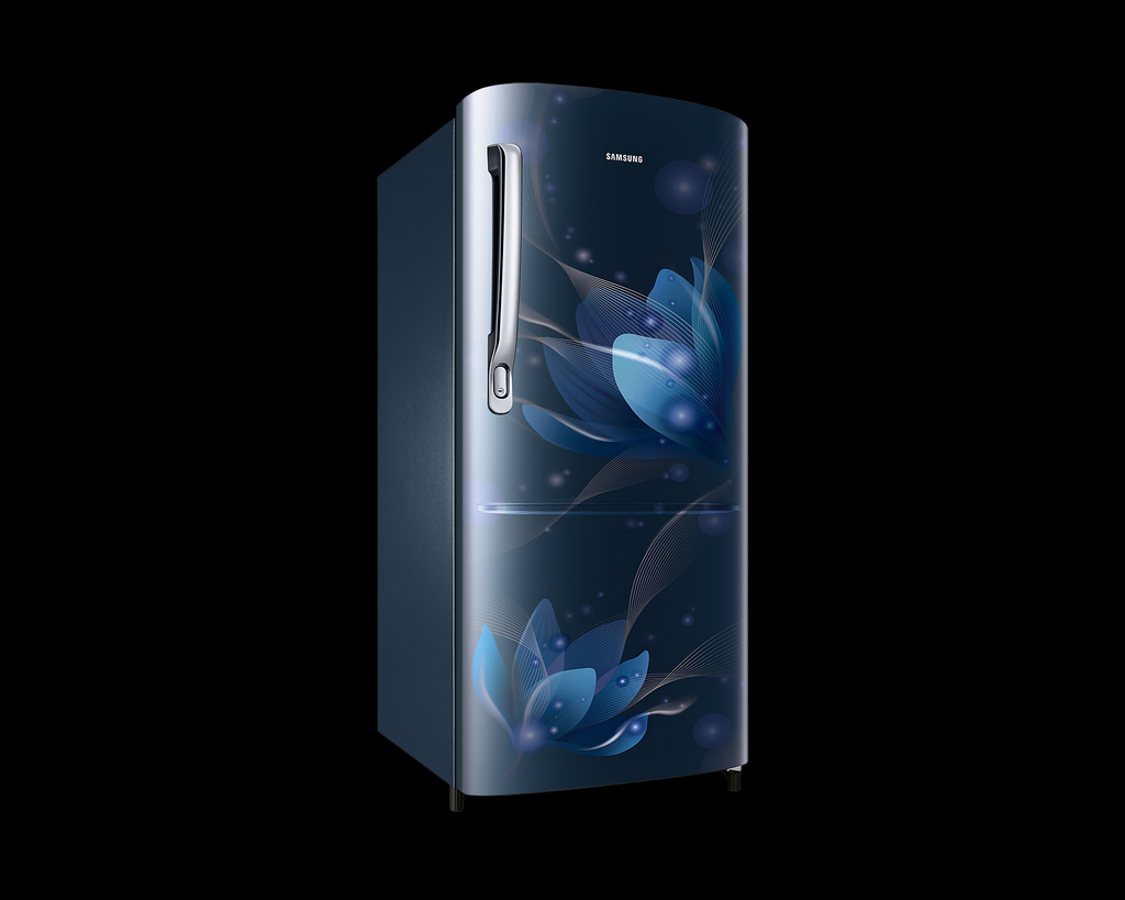 Samsung 184L 2 Star Digital Inverter Direct-Cool Single Door Refrigerator(RR20C2712U8/NL,Blooming Saffron Blue)
