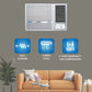 Blue Star WIB518LN  Model 1.5 Ton 5 Star Window Inverter AC - White  ( Copper Condenser)