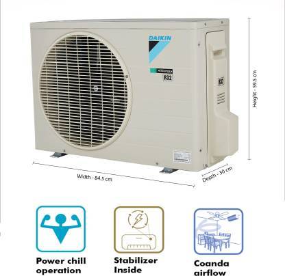 Daikin JTKJ50UV16 1.5 Ton 5 Star Inverter Split AC | Streamer Discharge | Copper Condenser | Neo Swing Compressor | R32 Refrigerant