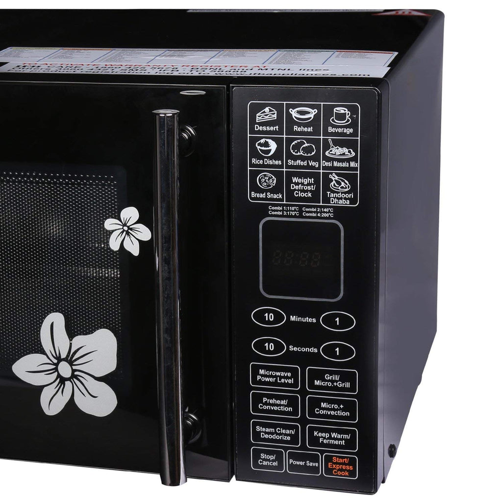 IFB 25BC4 25 L Convection Microwave Oven (Black, 101 Auto Cook Menus, Touch Keypad, Grill & Bake, Steam Clean, 3-Year Magnetron Warranty)