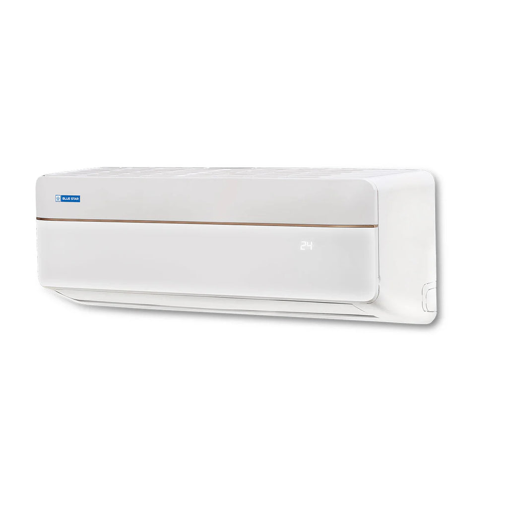 Blue Star FC318VNU 1.5 Ton 3 Star Fixed Speed Split AC | Turbo Cool | Copper Condenser | Anti-Corrosive Blue Fins | Self Diagnosis | Comfort Sleep | White